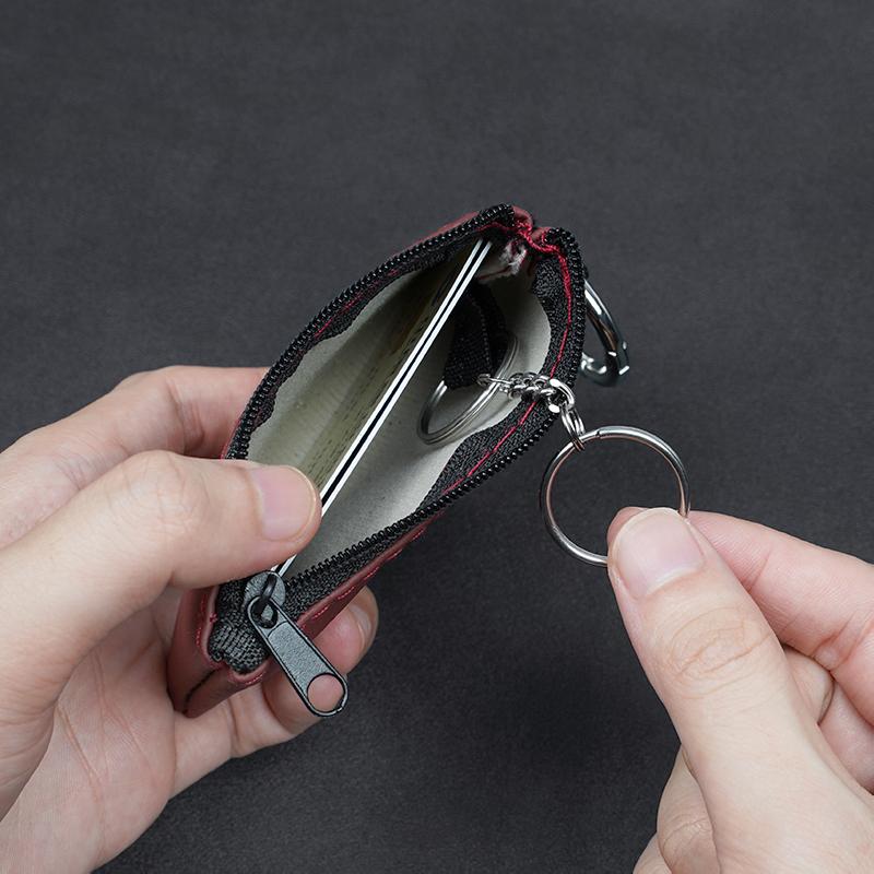 Car Key Storage Bag Leather Wallet Coin Purse For Volvo Rdesign XC90 XC40 XC60 V60 V70 V90 V40 V50 EC40 EX40 S80 S60 S90 C30 C70