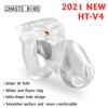 Male Chastity Device HT-V4 Set Cock Cage Penis Ring Bondage Belt Fetish Adult Sex Toys