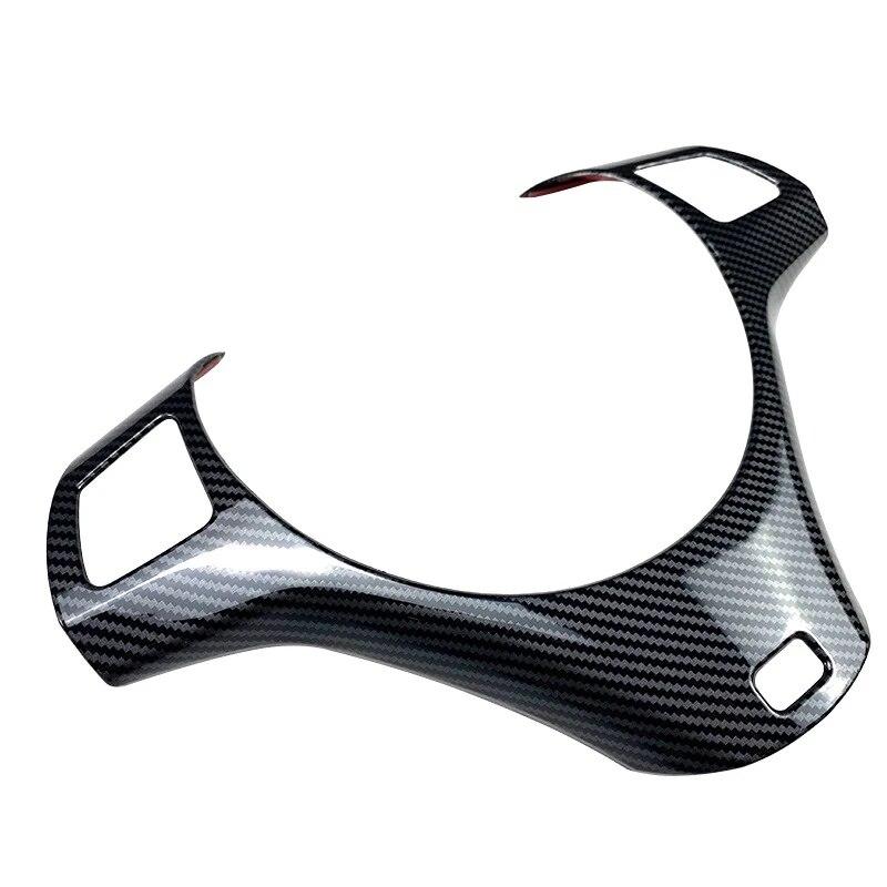 Für BMW 3 Serie E90 E91 E92 E93 Carbon Faser Auto Lenkrad Dekorative Rahmen Molding Aufkleber Streifen Trim Abdeckung 2005-2012