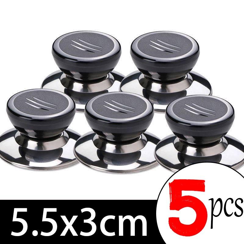 5Pcs Kitchen Tools Replaceable Universal Pot Lid Handle Anti-Scalding Pot Lid Handle Pots Lid Head Kitchen Accessories Cap
