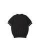 WORTHWHILE MOVEMENT Knit Polo Half Shirt (Black)