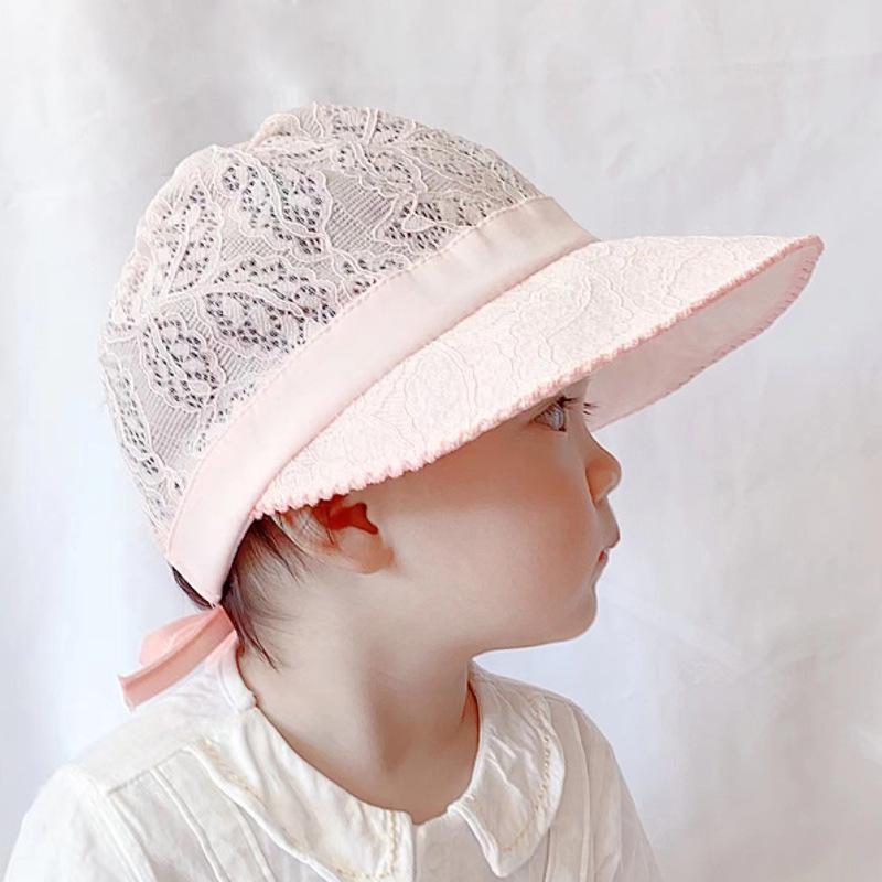 Girls' Lace Princess Sun Hat - Cute & Adorable Wide Brim for Spring/Summer