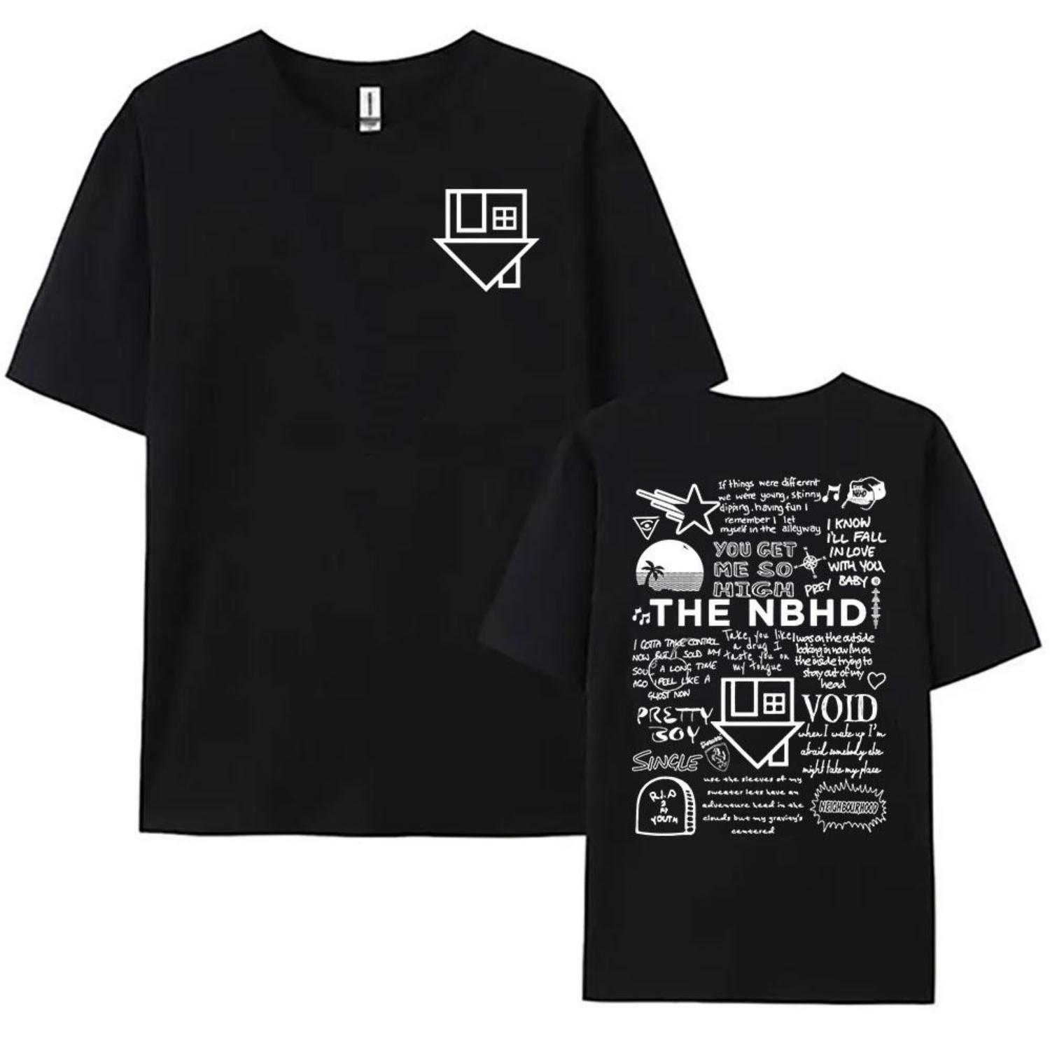 

The Neighborhood NBHD Band Printing T-shirt Cotton Oversized Streetwear High Quality Women Men T-shirts Casual Short Sleeve Tee-shirt XXXXXL