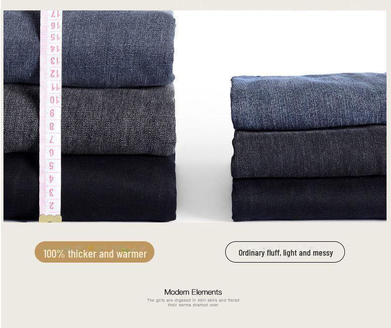 Dámské zimní skinny kalhoty s vysokým pasem a fleecovou podšívkou - Slim střih, elastický tužkový styl