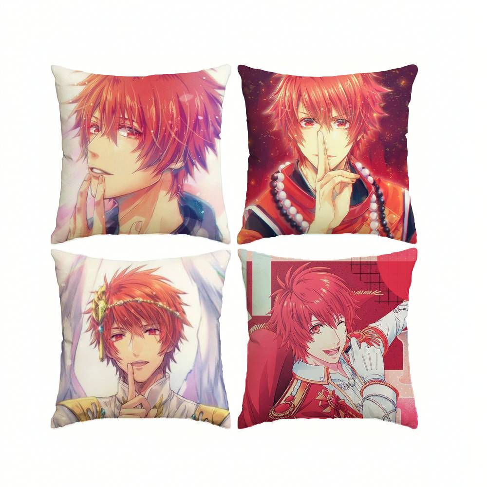 Game U-Uta no P-Prince-sama O-Otoya  Pillow Case Square Double-Sided Sofa Cushion Cover Bedroom Bedside Pillow