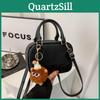 Schicke kleine PU-Handtasche in quadratischer Form für Damen, lässig für den täglichen Gebrauch, mit Reißverschluss