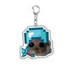 HOT !!! Hamster Acrylic Keychain Cute Sad Lovely Mobile Phone Backpack Pendant