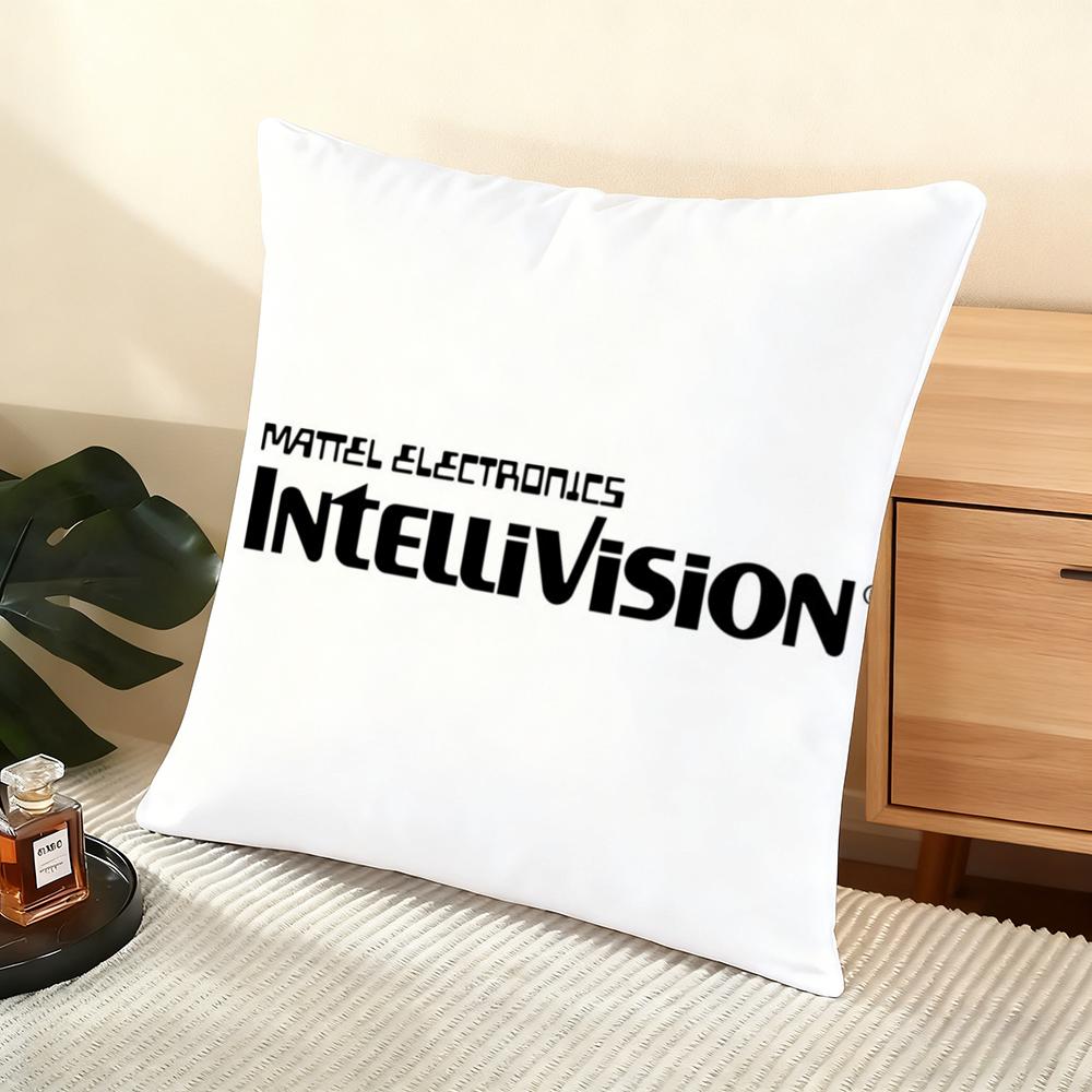 Fashion I-Intellivision Cushion Cover Soft Short Plush Pillow Cover Smooth Cozy Texture Aesthetic Cushion Case Home Decor