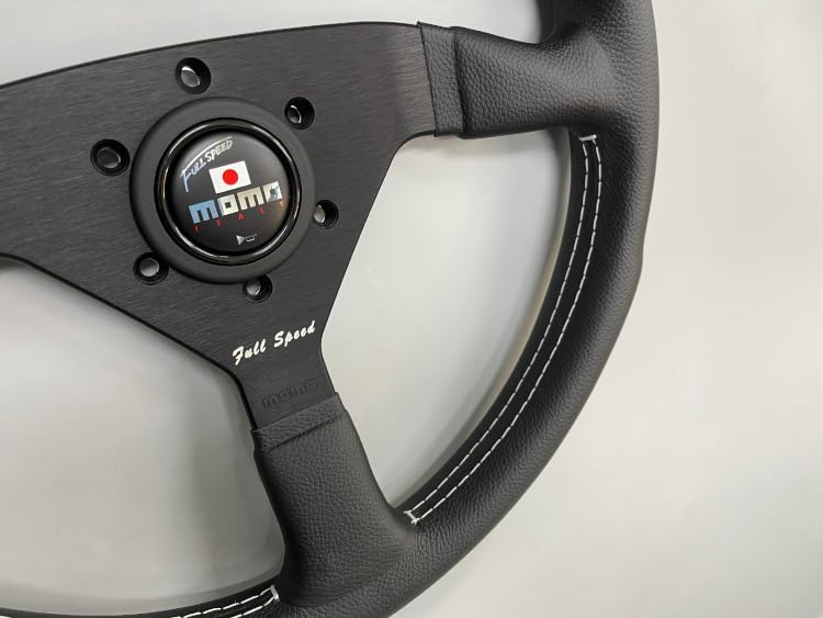 MOMO FULL SPEED WINNERS GRAND PRIX FS348 BK Full Speed Steering Flat Diameter Wheel, Type, 34.8mm