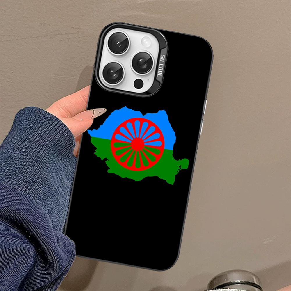 

Gypsy Romani Roma Flag Phone Case For IPhone 16 15 14 13 12 11 Pro Max X XR XSMAX 8 7 Plus Matte Shockproof Back Cover iPhone 13