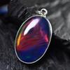 Natural Opal Pendant 29.35 ct Multi Color Gemstone 925 Sterling Silver October Birthday Birthstone