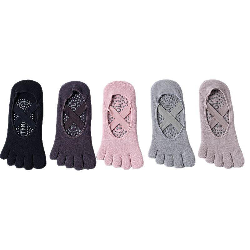 Ladies Spring and Summer New Cross-strap Backless Professional Non Slip Sports Pilates Yoga Socks