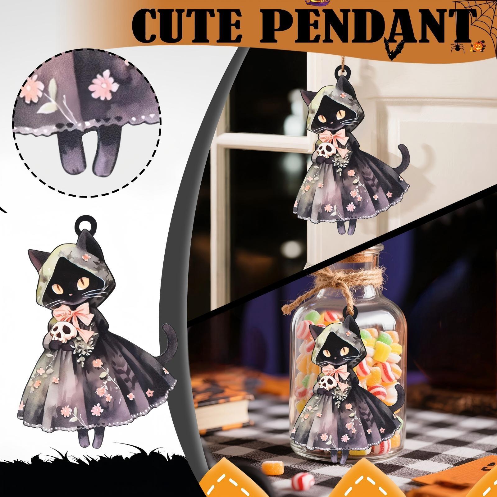 

Винтажный скелет ведьмы Странный милый праздничный декор One Size