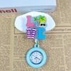 Shiny Cartoon Nurse & Doctor Badge Reel with Retractable PVC Pocket Watch Clip
