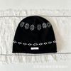 Fair Island Snowflake Jacquard Knitted Hat Children's Autumn and Winter New% Pure Wool Curled Head Cold Hat Stacking Hat