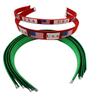 2022 World Cup National Flag Pattern Knitted Headband & Hair Clip for Men and Women Fans