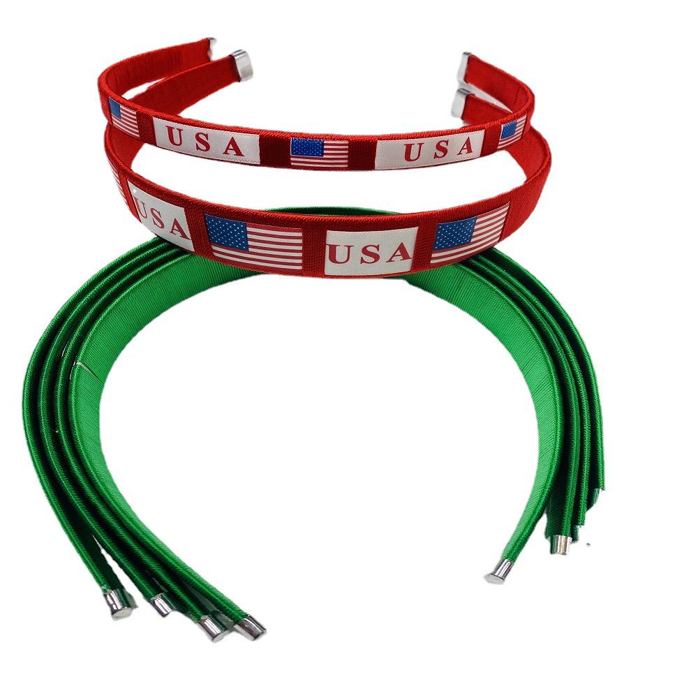 2022 World Cup National Flag Pattern Knitted Headband & Hair Clip for Men and Women Fans