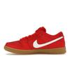 Nike Zapatillas Unisex Dunk Low Pro SB University Red Gum Blanco Goma-Marrón Claro Rojo Gimnasio FJ1674-600
