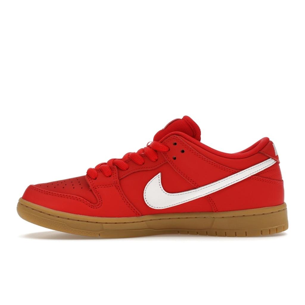 Nike Zapatillas Unisex Dunk Low Pro SB University Red Gum Blanco Goma-Marrón Claro Rojo Gimnasio FJ1674-600
