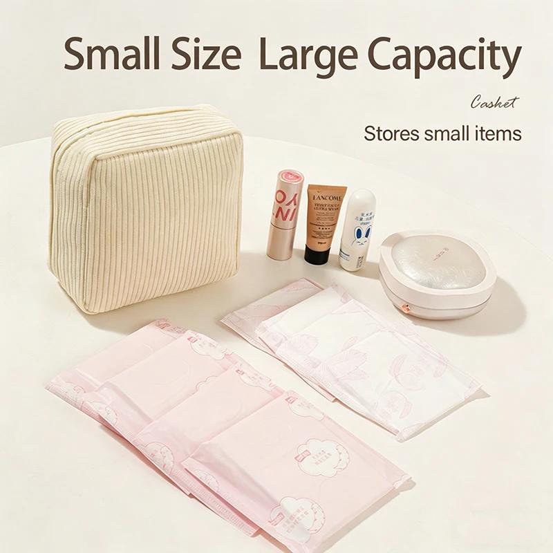 Toiletry Bag Sanitary Pad Pouch Pad Pouch Cute Cosmetic Storage Pouch Women Small Makeup Bag Cable Case