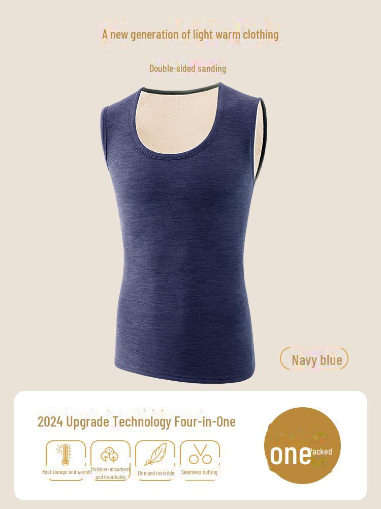 Women's Thickened Lambskin Velvet Vest - Sleeveless, Warm, Large Sizes Available