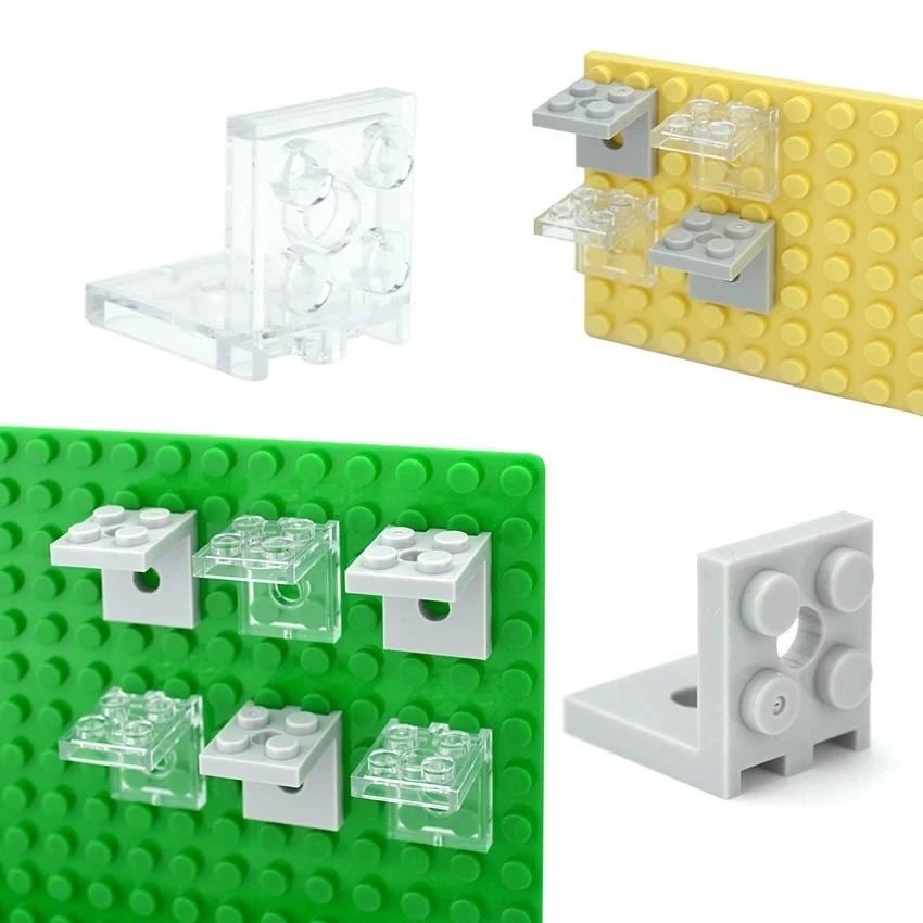 Blocchi da Costruzione Compatibili 21712 44728 3956 99207 36841 36840 99781 99780 Pannello a Parete per Cambio Edificio Staffa Connettori Angolari Giocattoli