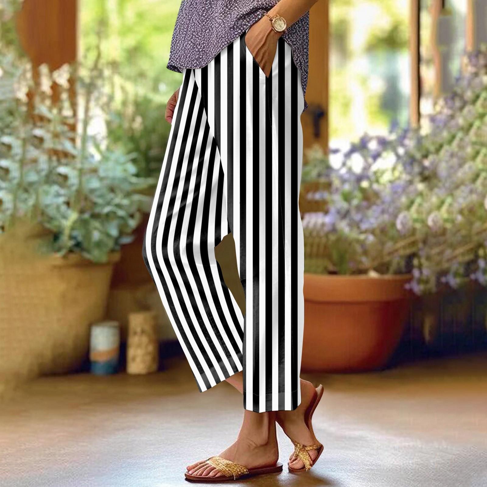 

Женские повседневные брюки с модными карманами и эластичной резинкой на талии XXXXXL чёрный