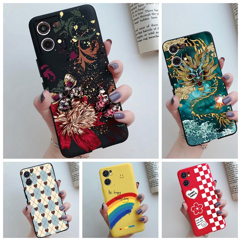 For OPPO Reno 7 Cover Case for Oppo Reno 8 4G Phone Casing Matte Soft TPU Silicone Shell for OPPO F21 Pro Bags Reno7 5G Bumper