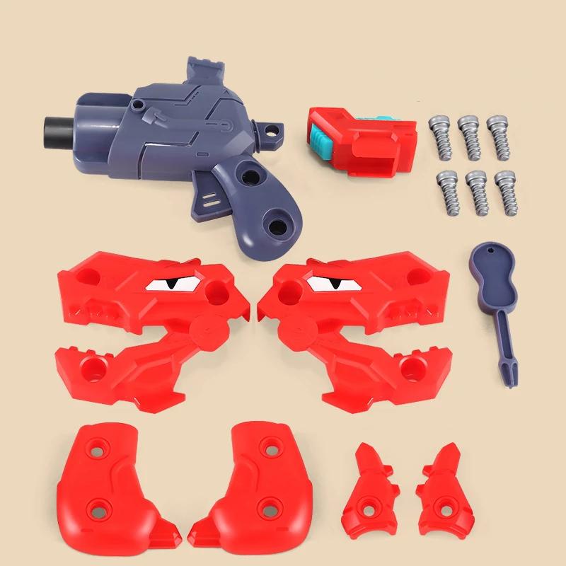 Mini Dinosaur Soft Bullet Gun Toys Manual Loading Children Outdoor Sports Shooting Game Kids Pistol Guns Toy Christmas Gift