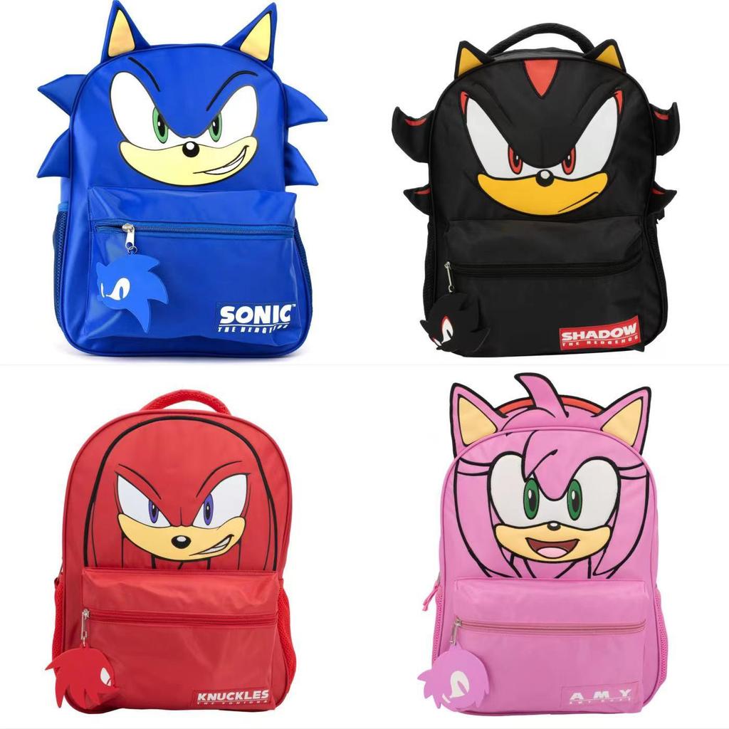 Sonic Cartoon Backpack for Elementary & Middle School Students – Unisex Hedgehog Design Mother-Child Bag