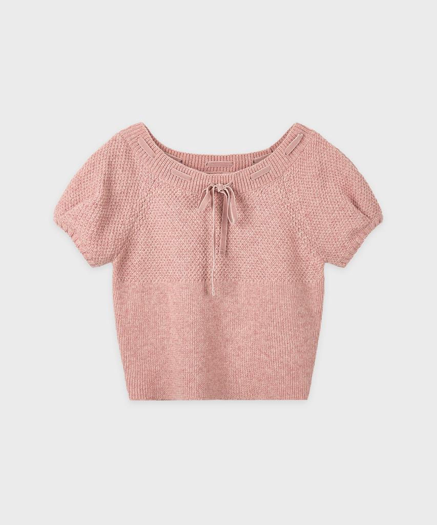 SINOON Puffed Raglan Knit (Pink)