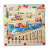 Wooden Magnetics Beads Board Puzzle for Ages 35 Birthday Gift Preschool Toy Marine
