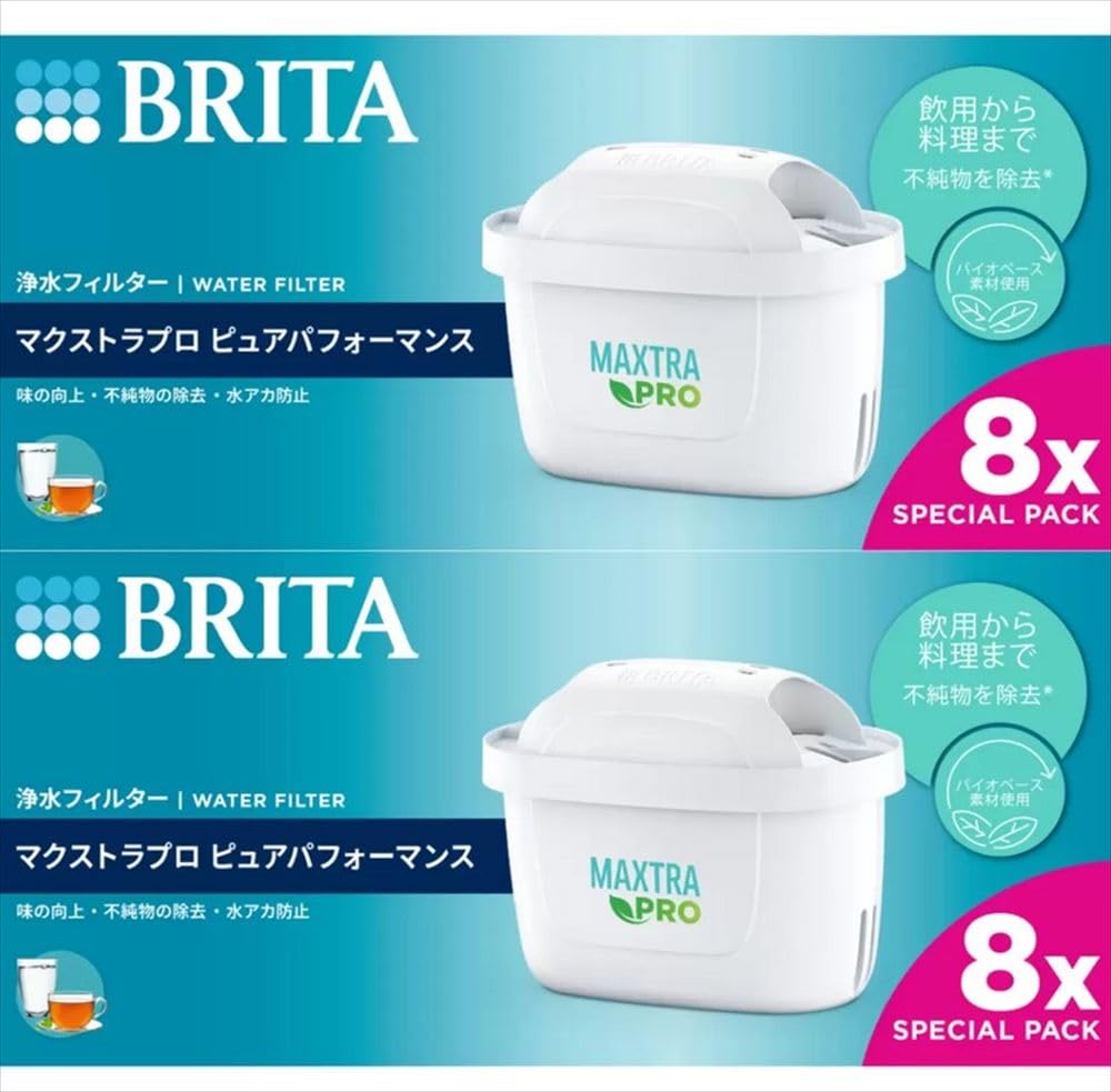 

Brita Japanese Genuine Product Maxtra Pro Cartridge 8 Pieces x 2 Piece Set білий