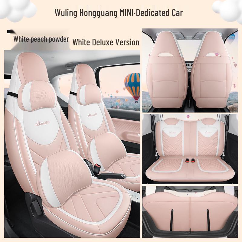 Wuling Hongguang Mini Macaron Full Leather Cartoon Seat Cover for MINIEV