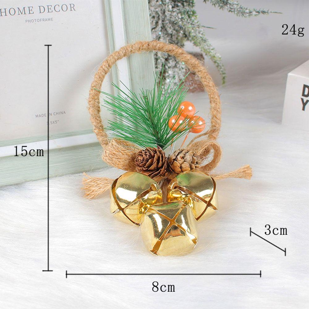 

Loud Christmas Bell Pendant Bow Christmas Door BellChristmas Bell Pendant Wedding Gold-3 Bells