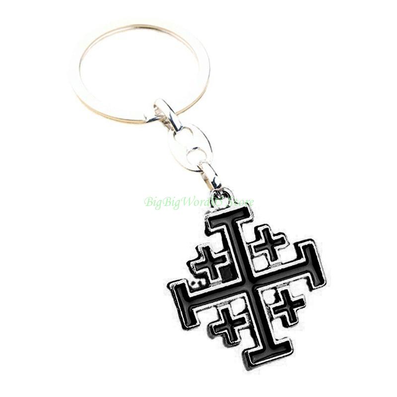 

24TE Enamel for Cross Keychain Charm Hanging Pendant Crafts Charms Accessory чёрный