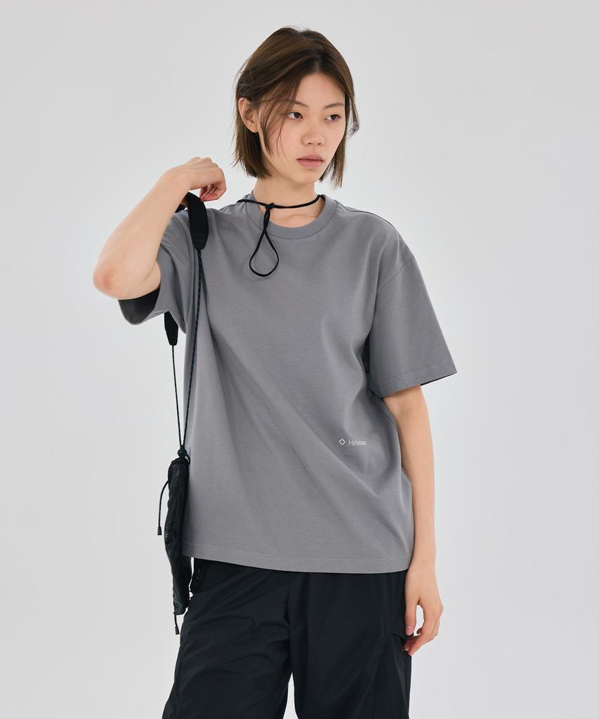 Hellinogseuweeo Magic Hours Logo Short Sleeve T-Shirt_Grey