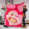 1pc Strawberry Princess6 Theme Blanket - Digital Print, Polyester, Cozy for All Seasons, Perfect for Outdoor, Camping, and Travel