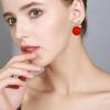2024 Trendy Red Bow & Pearl Stud Earrings - Versatile Christmas Fashion Jewelry