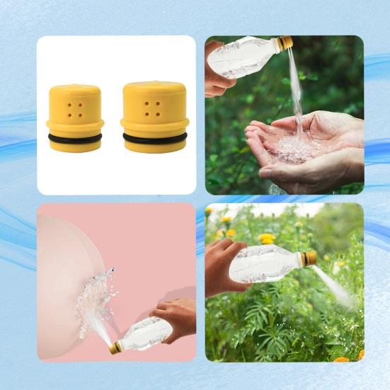2/3/5Pcs Portable Outdoor Camping Rinsing Device Lightweight Universal Water Bottle Hand Face Washing Watering 4 Holes Rinser Tools