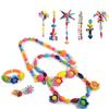 Children's Pop Bead DIY Jewelry Set for Bracelets, Necklaces, Rings, and Headbands