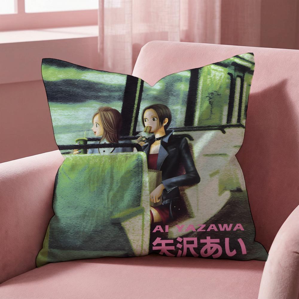 Anime N-N-NANA Cushion Cover Multi-Scene Pillow Cover for Home & Car - Reversible, Soft & Durable for Daily Use