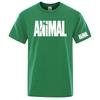 2026 Animal Letter GYM Logo Stampa Seta Ghiacciata Unisex Asciugatura Rapida Sottile Manica Corta Traspirante Mezza Manica Casual Sportiva alla Moda Maglietta