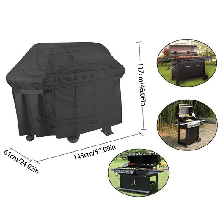 Weatherproof Gas Grill Cover Heavy Duty Waterproof Construction Universal Gas Barbecue Protector Outdoor Accessory