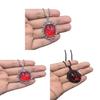 Gothic Heart Pendant Necklace With Alloy Material For Halloween Costume Accessory