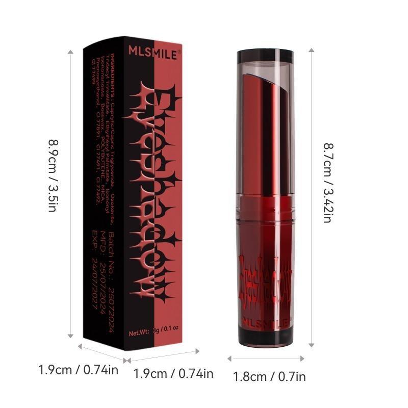 Two-in-one Gradient Eye Shadow Lazy Eye Shadow Lipstick Stick Waterproof and Long-lasting Perfect Halloween Gift,
