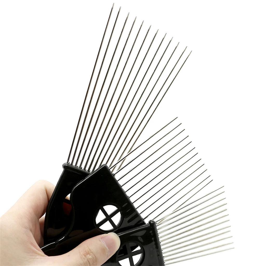Big Hair Oil Head Big Back Style Comb Hair Tail Needle Comb Professional Afro Pick Hair Comb Salon Comb Insert Comb Fork Comb