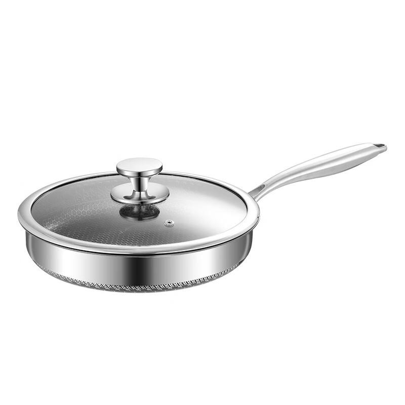 Sigang 304 Stainless Steel 3-Ply Non-stick Honeycomb Wok & Frying Pan