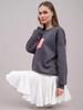 2024 Autumn/Winter Cute & Fun Print Loose Plus Velvet Thick Sweatshirt