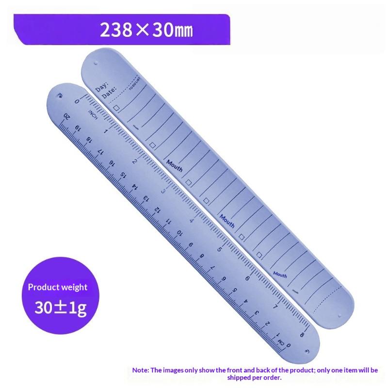 New New 1Pcs Waterproof Erasable With Scale Silicone  Wristband Reusable Writeable To-do List Wrist Strap For Forgetful Elderly